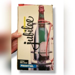 Jubilee | NIB Vintage Prodyne Clear Acrylic Wine/Champagne Cooler (OS)